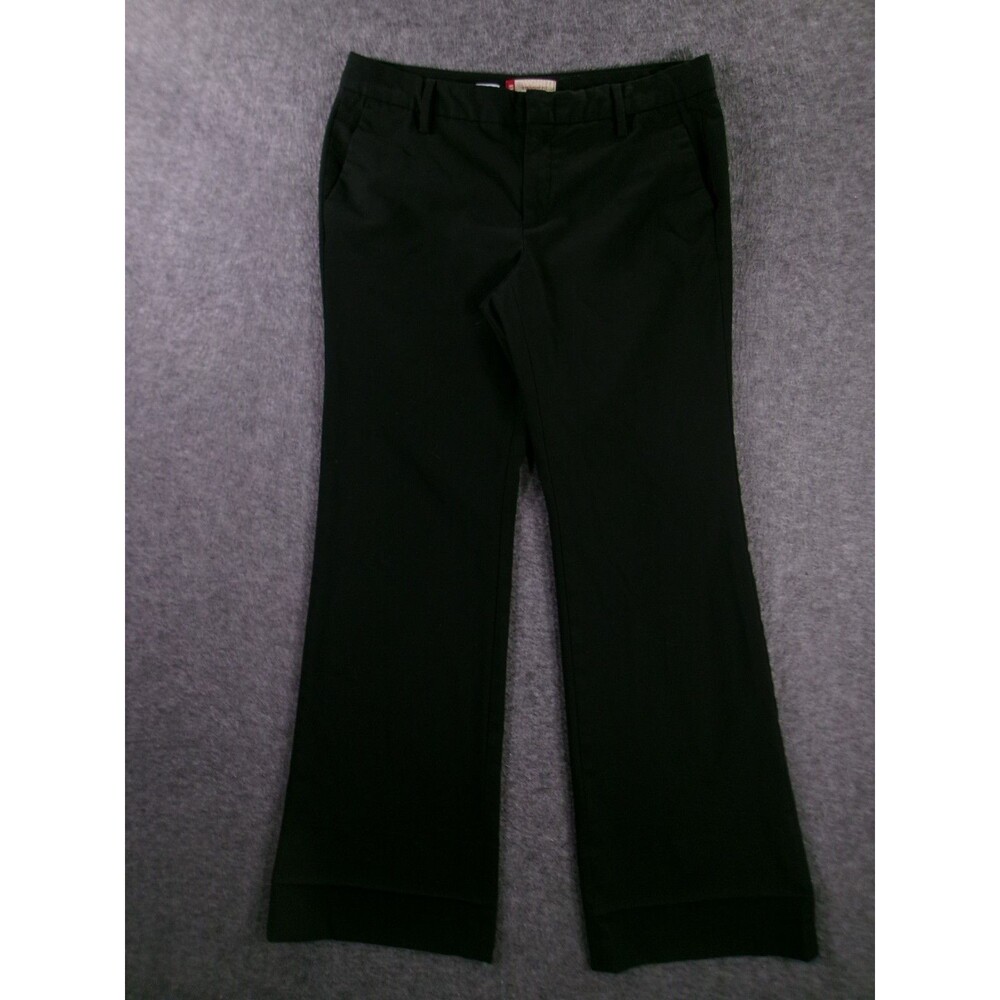 Gap Pants Womens 8 Black Straight Stretch Office Classic Business Casual Work